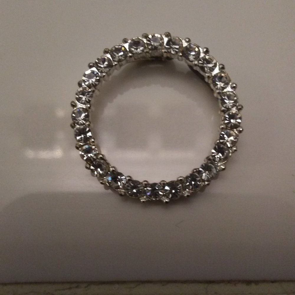 14K white gold Diamond Pendant Necklace (No Chain)